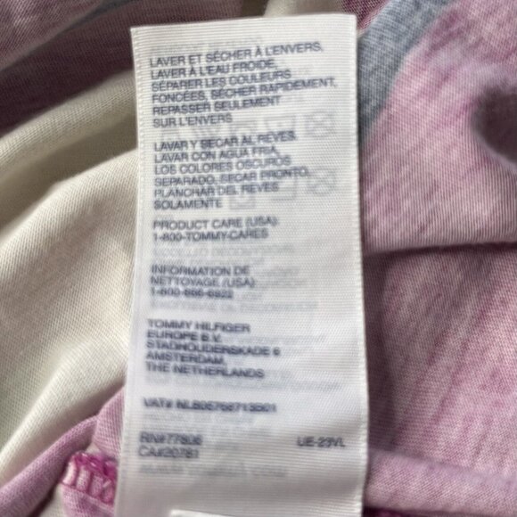 Tommy Hilfiger Maxi Dress Womens Medium Cream Purple Pink Stripes - Picture 7 of 7